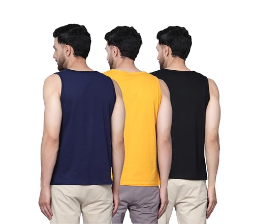Image of Designer Men Vest Versatile Cotton Sando /Baniyan /Ganji for Boys - Perfect for Gym Workouts, Vacations, and Beaches