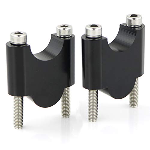 Rehausse guidon 22mm pour Aprilia Pegaso Tuono Caponord Shiver noir 40mm