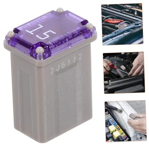 ULTECHNOVO Kit de 10 fusibles automotrices micro de 15 amperes color púrpura para reemplazo en autos, SUV y camiones miniatura 2