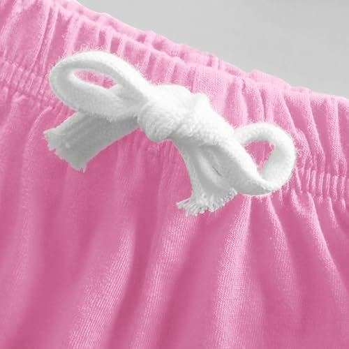 Toddler Girls Cute Panda Printed Raglan Short Sleeve T-Shirt and Shorts Set Two Piece Summer Outfits for Kids 1-12 Years4