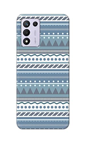 Image of Printed Hard Back Cover Case for Realme 9 5G Speed Edition | Realme 9 5G SE | Realme 9 SE 5G Back Cover (Seamless Geometric Tribal Pattern) -1803