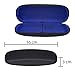 Sunglasses And Eye Glasses Case Hard Shell + Microfiber Cloth + Lens Cleaner Spray Set | Medium Size | For Men, Women, And Kids | Protects And Cleans All Eyewear | Black Blue