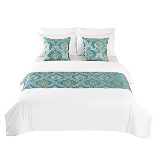 Qfwmcw Hotel Satin Bed Cover Bed Runners Scarves Decoration For Bed Cover Bedspreads Coverletsbed Flag Pet Bedding Scarf Pet Protector Covers For King Queen Twin King Size Bed, Queen 19.7X82.7 In #TOP1