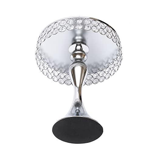 3Pcs Crystal Silver Cake Stands Set, Metal Cupcake Holder Round Dessert Display Plate Serving Platter, Baby Shower Wedding Brithday Party Celebration Home Decoration 8 Inch / 10 Inch / 12 Inch #TOP5