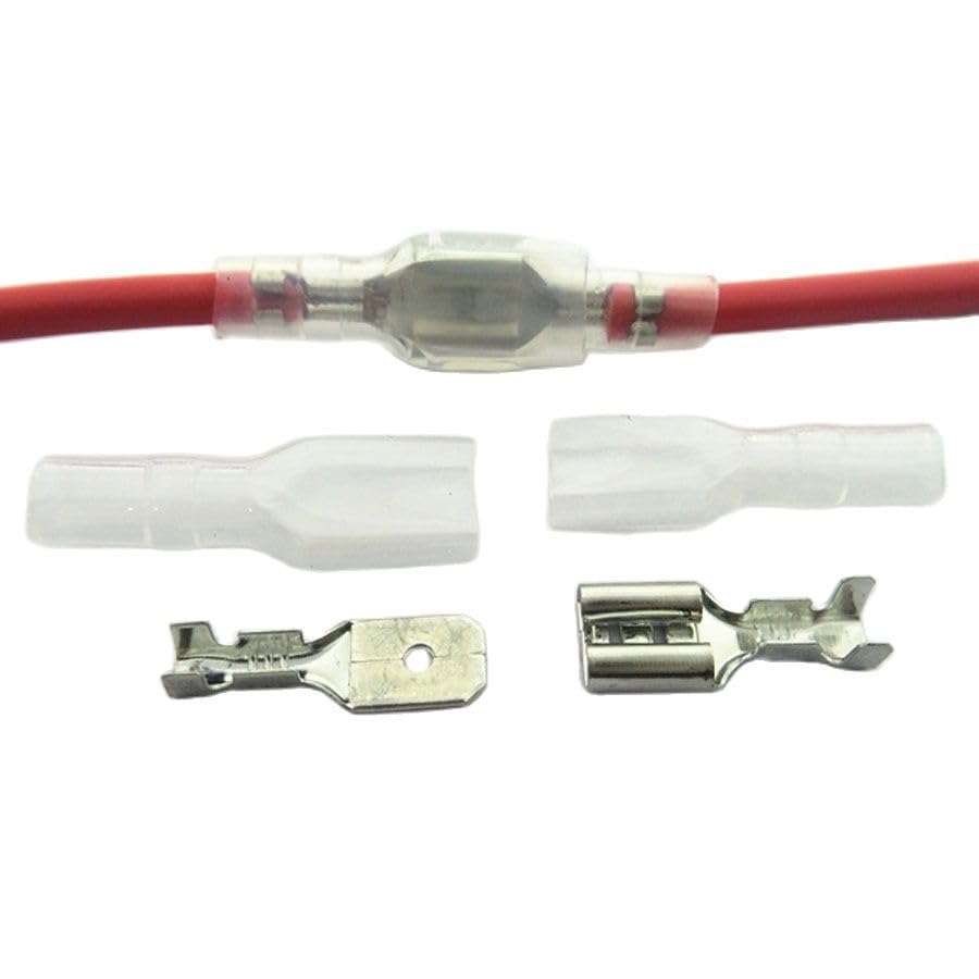 Cosses 6,3 mm mâles femelles et boîtier pour réparer un faux contact
