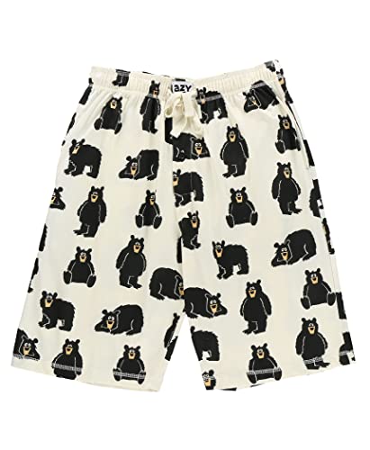 Lazy One Pajama Shorts for Men, Men\'s Pajama Bottoms, Sleepwear, Animal (Papa Bear, Medium) - Thumbnail 3