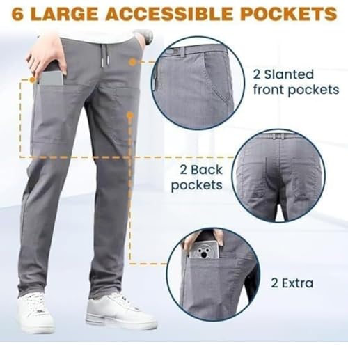 Cargo Pants,Sirmale Multipants - High Stretch Multi-Pocket Durable,Mencomfy Cargo Pants Multipants4
