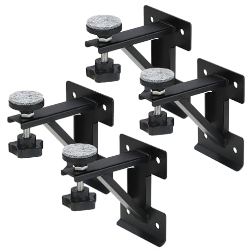 A-KARCK Undermount Sink Brackets for Narrow Cabinet, Sink Repair Kit with Black Coating Prevent...