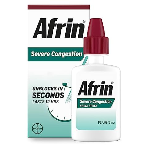 Afrin Severe Congestion Nasal Spray 15 mL, Pack of 6 Cover