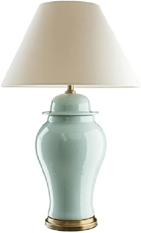 Cloudy Green Ceramic Table Lamp