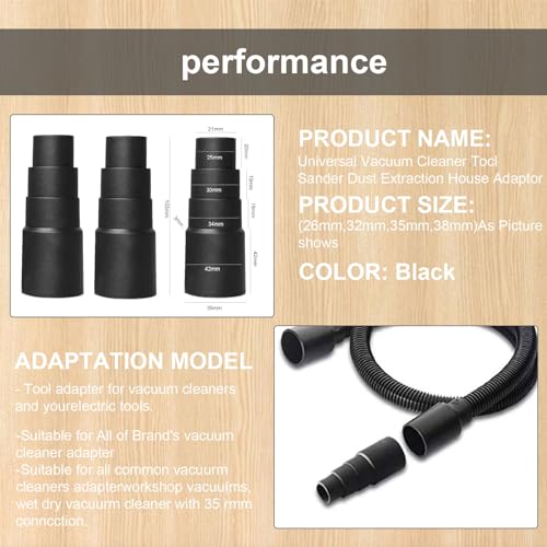 3 Pcs Universal Vacuum Adapter,Vacuum Clearner Adapter for Power Tools,Sander Dust Extraction Hose Adaptor for Makita Random Orbital Sander, Jigsaw, Circular Saw Reducer Accessories 6 3 Pcs Universal Vacuum Adapter,Vacuum Clearner Adapter for Power Tools,Sander Dust Extraction Hose Adaptor for Makita Random Orbital Sander, Jigsaw, Circular Saw Reducer Accessories - Image 6