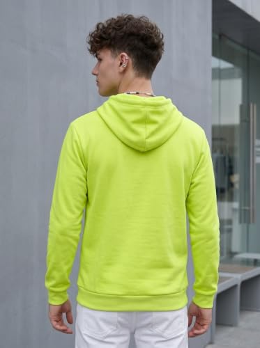 Image of HOODMASTER Unisex Fleece Hoodie Sweatshirt with Pockets Full Sleeves Regular Fit Solid Pattern Hooded Neck and Standard Length | Hoodies for Men & Women