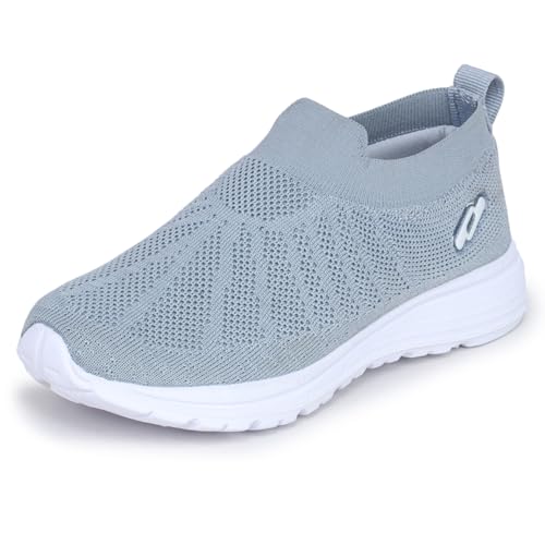 Image of TRASE Sports Slip-On Shoes for Kids | Knitted Upper Lightweight Footwear for Boys & Girls | Comfortable EVA Sole and Breathable Shoes for Walking & Play