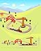 SainSmart Jr. Wooden Train Set for Toddler, 41pcs Wood Train Track w/Crane Fits Brio, Thomas, Melissa and Doug, Kids Wood Toy Train for Kids Ages 3+