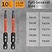 10-Pack Triangle Screwdriver Set - Premium S2 Steel Triangle Bit Set (2.56