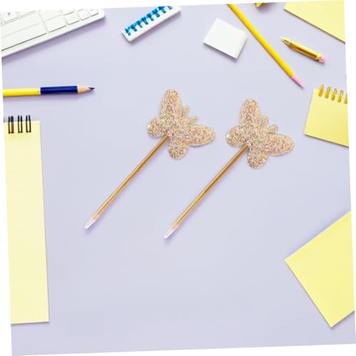 6 bolígrafos gel mariposa con brillo MAGICLULU miniatura 6