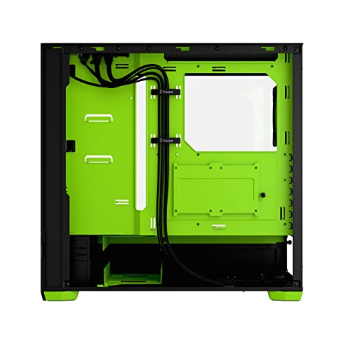 Pop Air RGB Green Core - Tempered Glass Clear Tint - Honeycomb Mesh Front – TG side panel - Three 120 mm Aspect 12 RGB fans included – ATX High Airflow Mid Tower PC Gaming Case - Case PC - Immagine 8