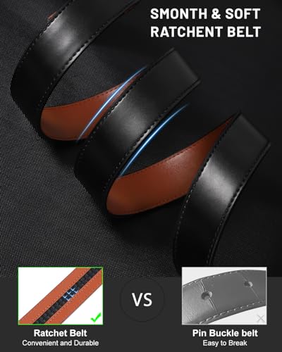 Image of BELTROAD Ratchet Belt Strap for Men Leather Belts Without Buckle