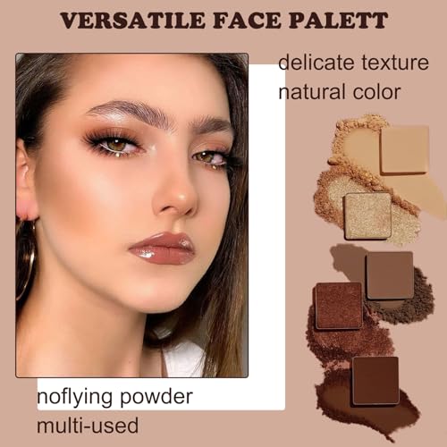 wimony 9 Color Chocolate Eyeshadow Palette, Brown Eyeshadow Palette, Waterproof Long-Lasting Matte and Shimmer Eyeshadow Palette for Women, Soft and No Clumping Eyeshadow Palette - Image 5