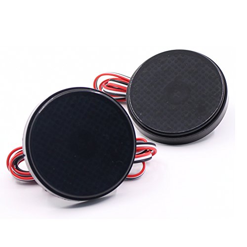 Paision Smoked Lens 5.8CM Round LED Rear Bumper Reflector Tail Brake Light Fog Lamp Compatible with Toyota Sequoia Highlander Fortuner Mitsubishi ASX/Outlander Sport