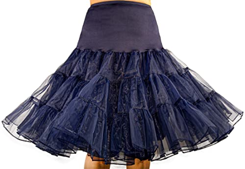 Image of 1950s Vintage Knee Length Crinoline Petticoats For Women Tulle skirts for under dresses 50s Clothing