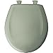 Bemis 200SLOWT-355 Whisper Close Round Closed Front Toilet Seat, Aspen Green