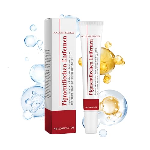 Crema facial para eliminar manchas pigmentadas, crema correctora de manchas oscuras con niacinamida, vitamina C, crema antiedad para mujeres para manchas de la edad, pecas, piel brillante (20 g)