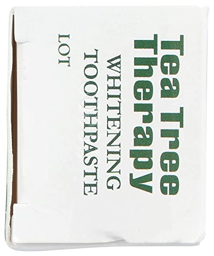 Tea Tree Therapy - Natural Whitening Toothpaste With Oil, 3 Oz (Pack Of 6) #TOP3