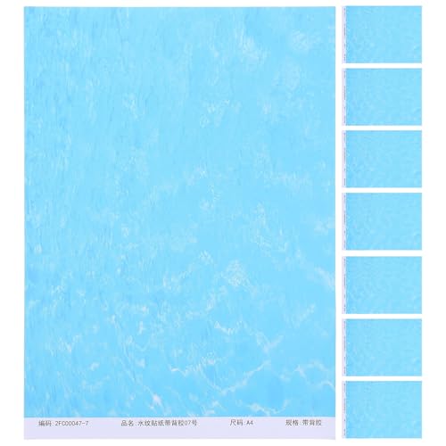 WRITWAA ���A���Ȑ��g��X�e�b�J�[ 8���Z�b�g DIY�~�j�`���A�� ��̔g��V�[�g �S�����E�H�[�^�[�X�e�b�J�[ �S���͌^�W�I���}���i�����p