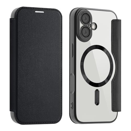 Casesmo iPhone 17 用 ケース 手帳型 背面クリア いphone17 スマホケース カバー 可愛い MagSafe対応 カード収納 入れ3枚 財布付き 耐衝撃 薄型 軽量 TPU+PU革 全面保護 レンズ保護 ストラップホール付きマグネット