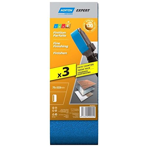 Bande abrasive 75x533 g120 pour un ponçage homogène sans trace
