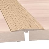 Profilé de transition de qualité supérieure : notre profilé de transition en forme de T combine fonctionnalité et élégance et est idéal pour les portes, les entrées de pièce et les joints de sol. Il comble parfaitement les espaces et assure une transition transparente entre les différents matériaux de revêtement de sol, ce qui améliore considérablement l'esthétique globale de vos pièces