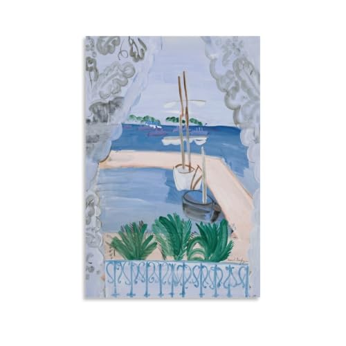 Póster de Raoul Dufy Fenêtre Ouverte À Golfe-Juan, lienzo decorativo de 40 x 60 cm para salón