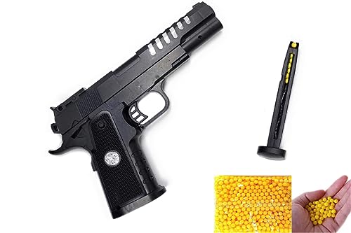 Image of NOH Mouser Pistol Toy Shooting Gun with 150 Plastic BB Bullets for Kids Age 14 Years & Above, Pull Back The Loader to Load Gun, Do Not Shoot Human & Animal