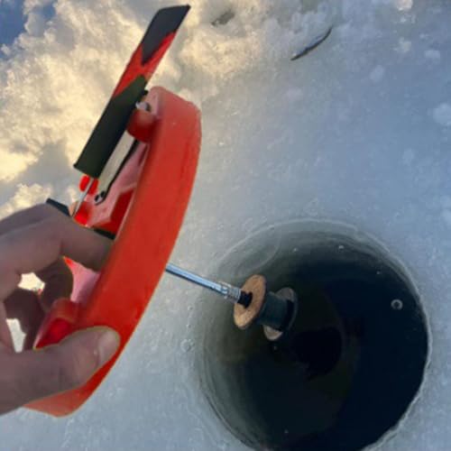 Equipo de pesca en hielo con bandera auto-elevable para evitar pérdidas 3