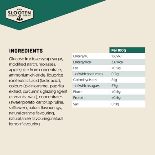 Van Slooten Animal Favourites Travel Pack (900g) - Mega Assortment Van Slooten Animal Themed Gummy Sweets - Sweet & Salty Liquorice Blend & Fruity Safari Animal Wine Gums Mix - Vegan & Gluten Free Mix