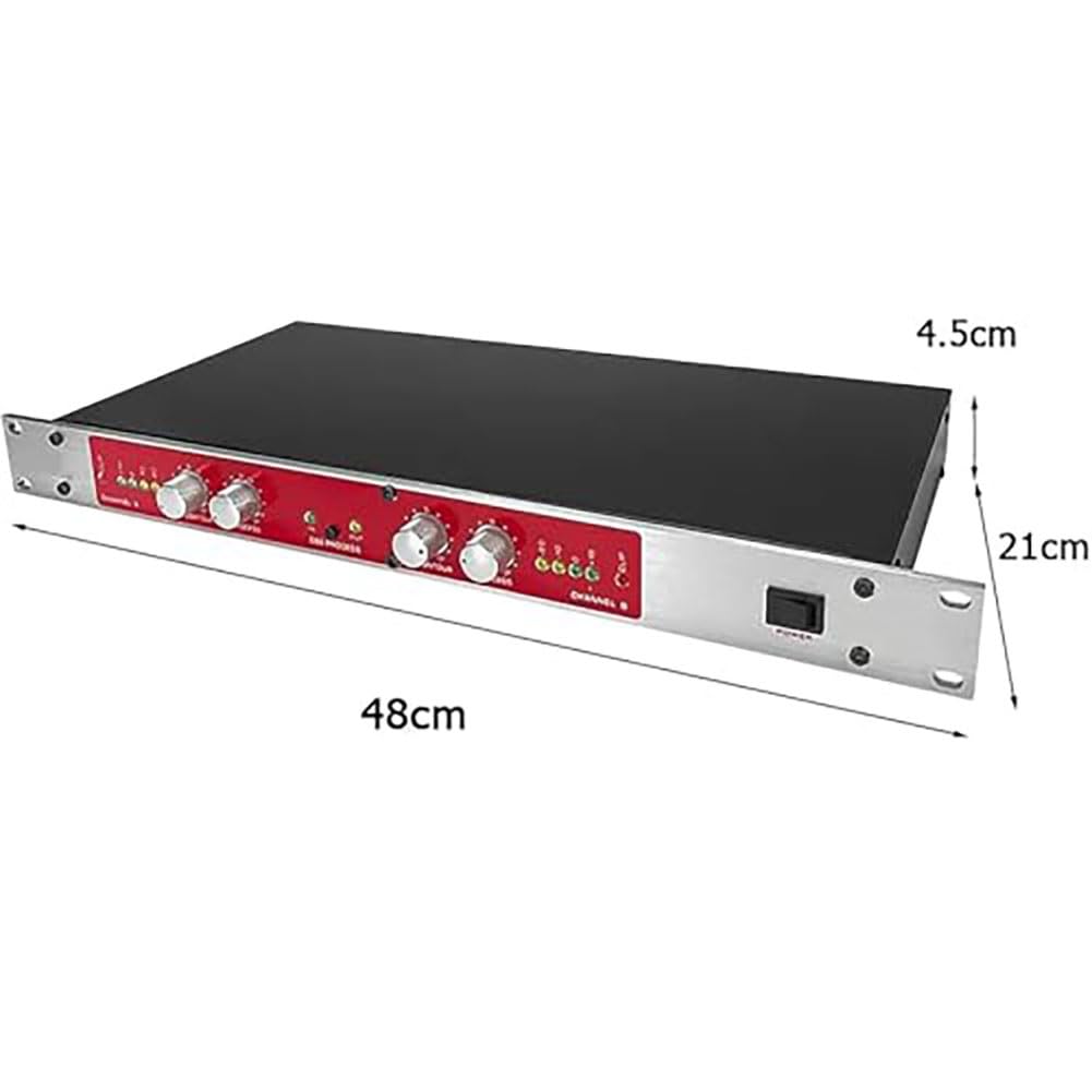 Processore audio professionale, doppio canale, autotune, eccitazione vocale & sonora, per karaoke casa, palco, spettacolo.