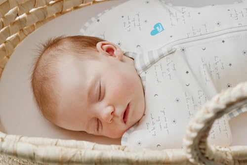 Image of Love To Dream Swaddle UP, Baby Sleep Sack, Twin Zipper for Easy Diaper Changes, Arms UP Position, Hip-Healthy, Lightweight & Breathable, Sleeping Bag, Moderates Temps 24-27C, 1-3M, You are My White