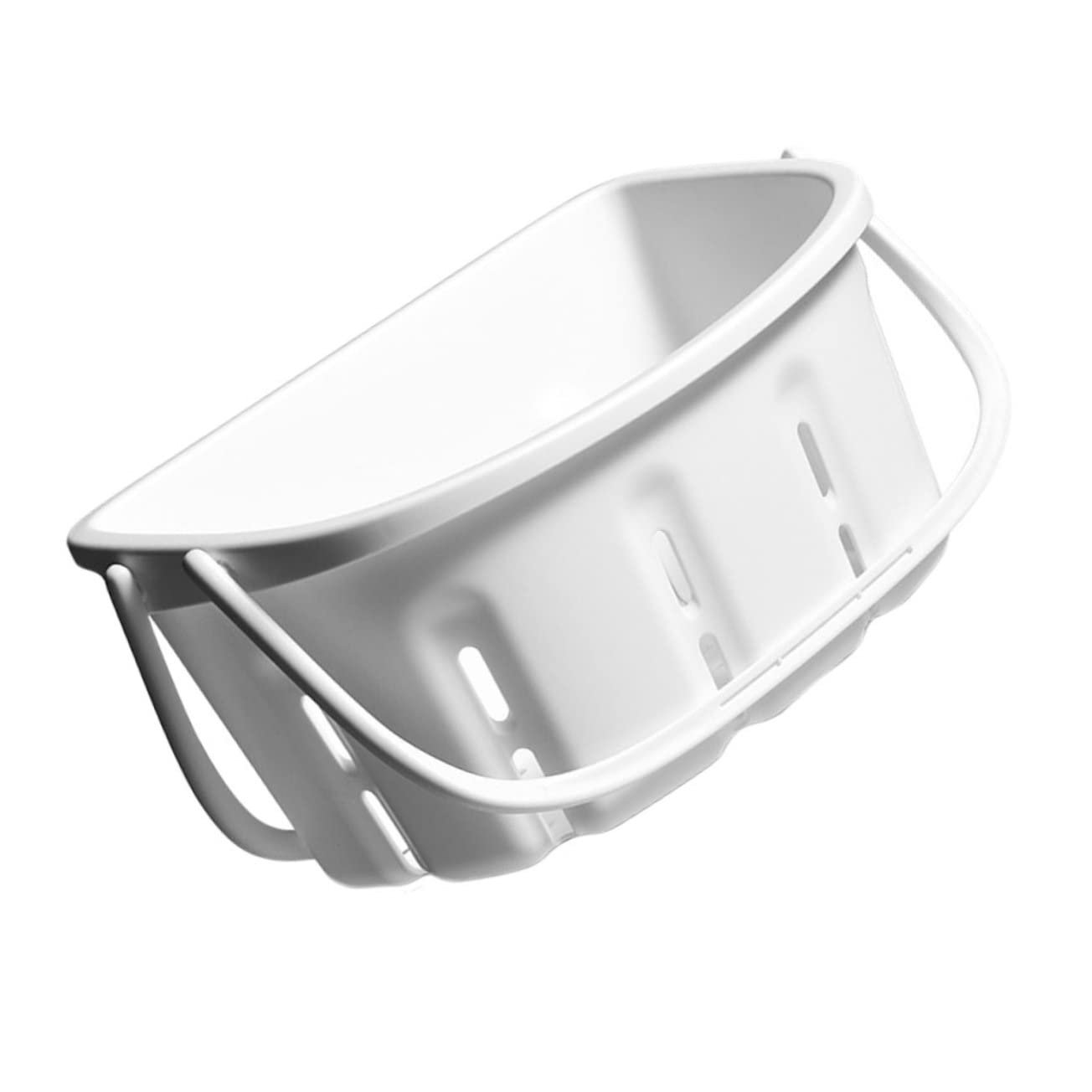 Happyyami 1Pc Portable Wet Cloth Storage Basket for Bathing Products Plastic Bath Organizer with Efficient Drain Convenient Handle Design for Shower and Home Use