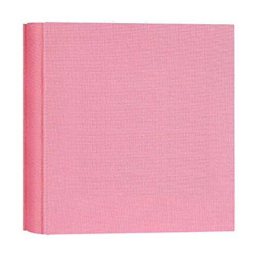 Mublalbum Small 4x6 Photo Album, 200 Pockets, Linen Cover,Pink