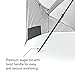 Sport-Brella Premiere XL UPF 50+ Umbrella Shelter for Sun and Rain Protection (9-Foot, Gray)