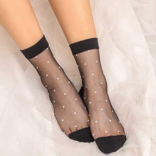 Campsis Women Sheer Ankle Sock Cute Ultrathin Transparent Mesh Socks2