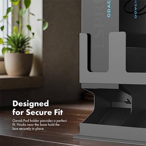Image of GALVANOX Holder for Nespresso Vertuo Pods Countertop Dispenser Stand, Holds 2 Box Sleeves - Easily Dispenses 2 Coffee Flavors, Freestanding Design with Non-Slip Steel Base, (20 Vertuoline Pods)