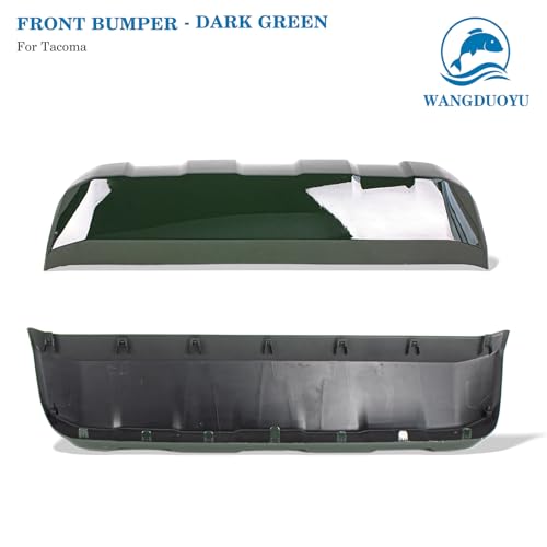 Image of Front Bumper Lower Valance Panel Skid Plate Black Compatible with 2016-2023 Toyota Tacoma - Replaces Part 53911-04210 TO1095205 (Green)