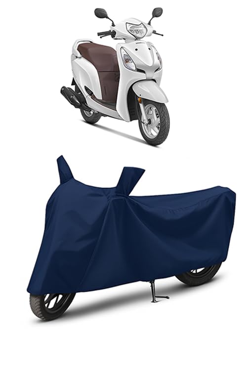 Image of Waterproof Scooty Cover for Honda Aviator | All Weather Protection from Rain, Dust, UV Rays & Scratches with Mirror Pockets & Buckle Belt | Aviator Scooty Cover