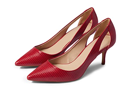 Lnsshee Women's Closed Point Toe Pumps Slip On Low Kitten Heels Textured Cut Out Fashion Prom Party Dress Shoes #TOP26