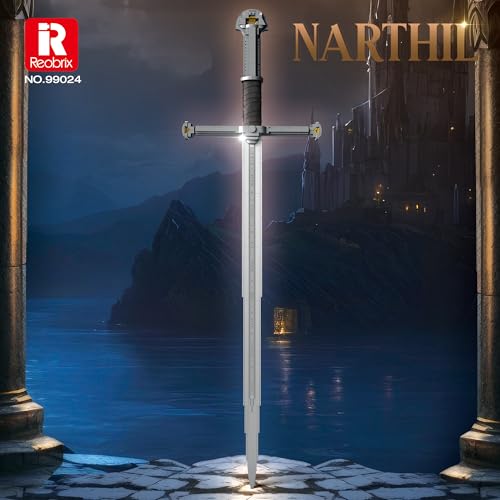 Reobrix 99024 Narsil Sword Building Blocks Set, Lord of The Rings Sword Model Kit for Cosplay, Display or Collection, Longsword Building Toy for Teens 14+ and Adults, 511 PCS by Reobrix - Image 2