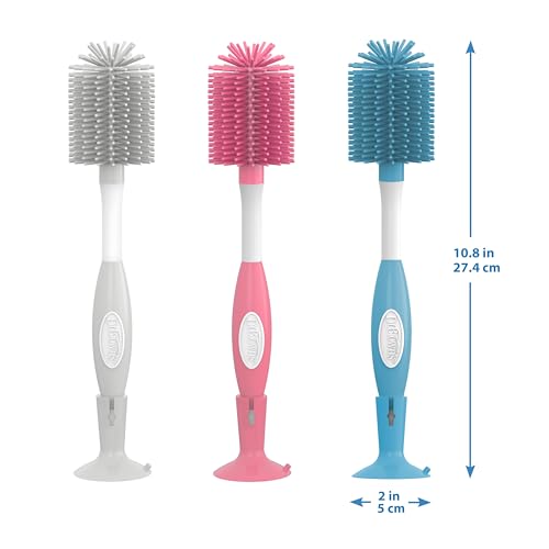 Dr. Brown's Soft Touch Baby Bottle Cleaning Brush, Pink, 1-Pack - image 7