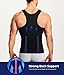TAILONG Slim Fit Men Undershirt Body Control Compression Shaper Waist Cinching Girdle Tank Top Vest (XL, Black)