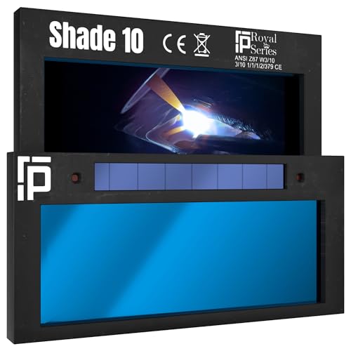 Image of Ridge Products | HD Shade 10 Auto Darkening Welding Lens | Cool Blue Welding Lens 2x4 1 /4 | Shade 10 Welding Lens Auto Darkening | Perfect for a Sugar Scoop Welding Hood or Pancake Welding Hood